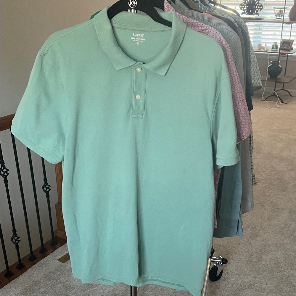 J. Crew Factory Men's Mint Polo Shirt